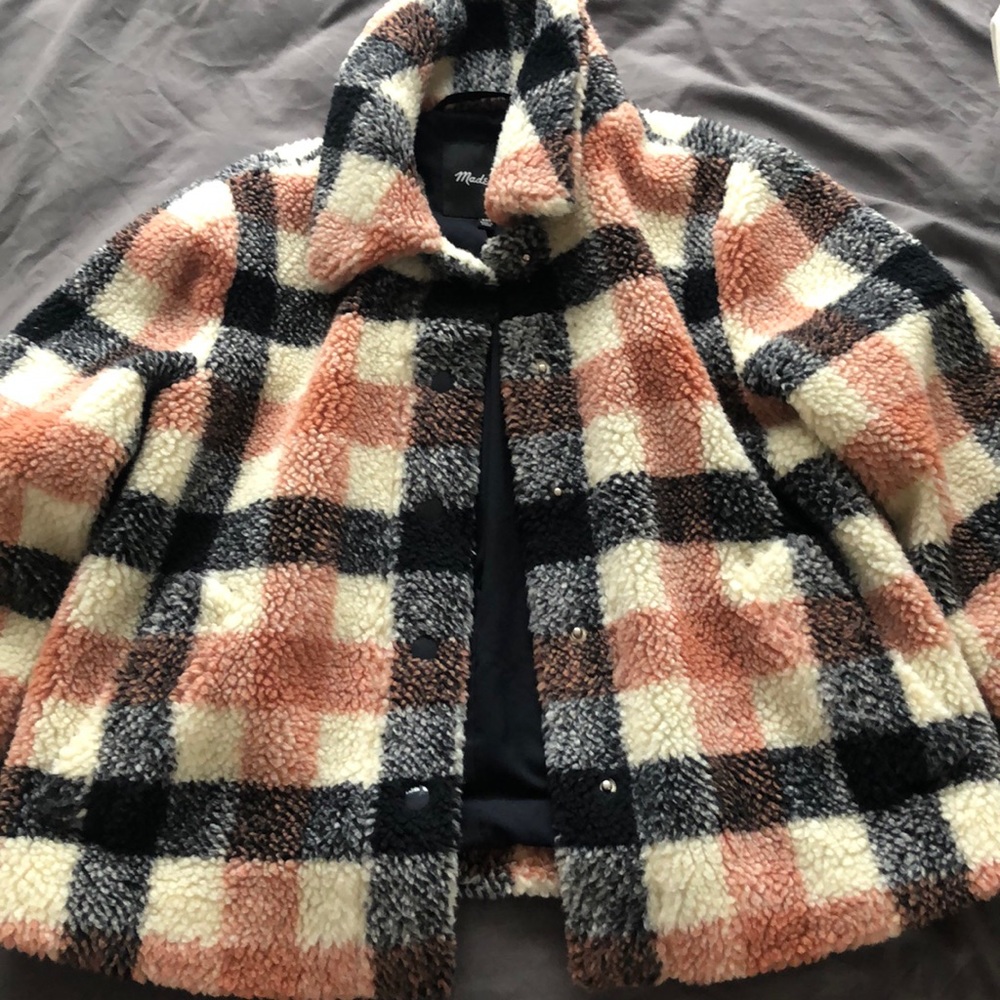 Madewell flannel fleece jacket